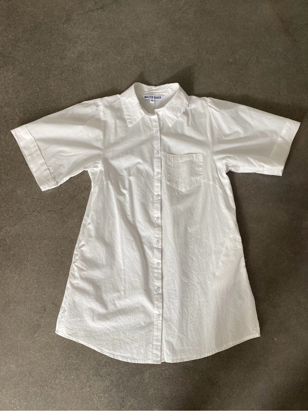 Walter Baker White Short-Sleeve Button-Down Shirt